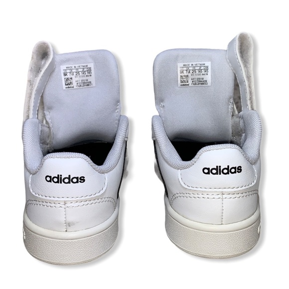 Adidas Grand Court Base Footwear White/Metallic Silver EE7874 Women's Size 8.5 | eBay